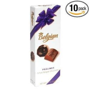 The Belgian Chocolate Group Pralines, 2.3 Ounce Boxes (Pack of 10 