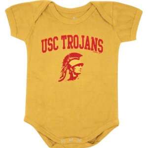 USC Trojans Newborn/Infant Gold Big Fan Creeper  Sports 