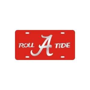  License Plate   ROLL FLYING A TIDE RED 03/SILVER 00