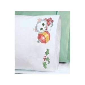  Christmas Kitten Pillowcase Pair