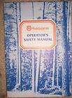 1984 Husqvarna Chain Saw Operator Safety Manual b
