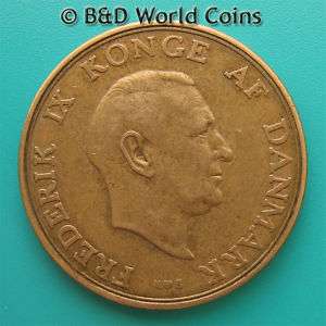 DENMARK 1954 N S 2 KRONER 31mm Aluminum Bronze coin  