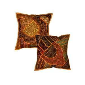  Home Furnishing Cushion Covers with Zari & Patch Work