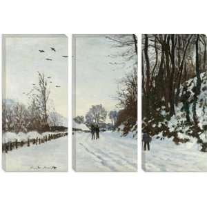  La Route De La Ferme Saint Simeon En Hiver 1867 by Claude 