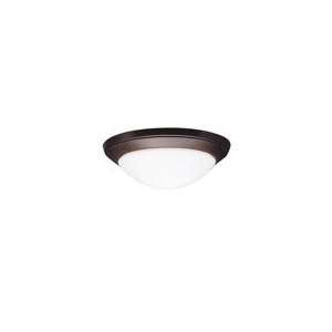  Flush Mt 1Lt Incandescent in Tannery Bronze by Kichler 