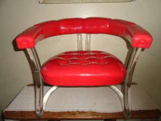 Vintage Lucite Mid Century Chair Hill Manufacturing RARE Danish Modern 