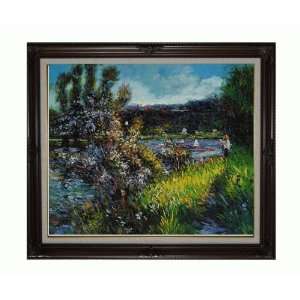  Oil Painting   Renoir Paintings The Seine at Chatou with Vintage 