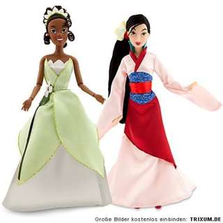 Original Disney 10 Puppen Prinzessin Set Rapunzel Arielle Belle Mulan 