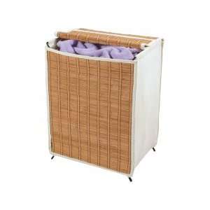   Home Products International 4546011 Wide Wicker Folding Hamper Home