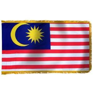  Malaysia Flag 2X3 Foot Nylon PH and FR Patio, Lawn 
