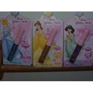  Disney Princess Hair Glitter Sticks (Sold As 3 in a Set 