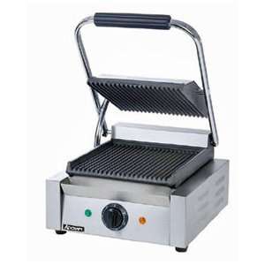 Adcraft Sandwich Grill, 8 Inch Ribbed Grill Surface Patio 