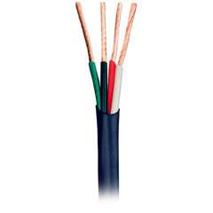 BLACK CL2 SPEAKER WIRE CABLE 100 ft 14/4 Gauge In Wall  