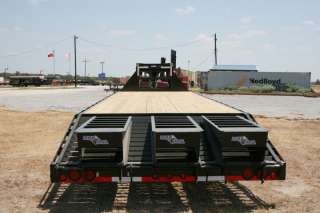 New 32 GN Dovetail Flatbed Trailer w/12K Axles  