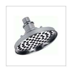   Shower Head with Rubber Lined Jets and Arm in Chrome 