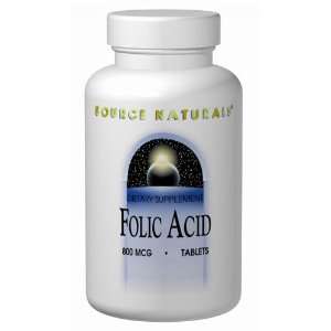  Source Naturals Folic Acid 800mcg 500 tabs Health 