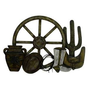  Western Theme Metal Wall Plaque by Style Craft