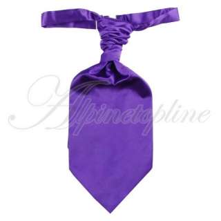 Mens Wedding Suit Party Ruche Cravat Necktie Neck Tie  
