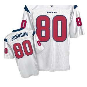  Houston Texans jersey #80 Johnson white jerseys size 48 56 