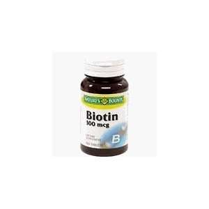 Natures Bounty Biotin 300 Mcg 100 Tablets Health 
