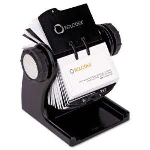  Rolodex Wood Tones Wood Open Rotary File   Black(sold 