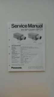 PANASONIC WV BP120/WP BP124 CCTV CAMERA SERVICE MANUAL  