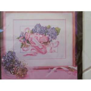 Ballet Slippers Stamped Cross stitch