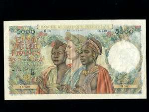 French West AfricaP 43,5000 Francs,1950 * RARE *  