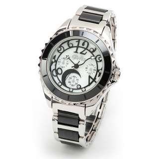Lady Leather Band Stainless Steel Case Quartz Waterproof Fashion 