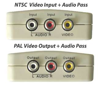 Inputs And Outputs For NTSC To PAL System Converter
