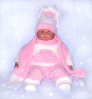 Pink Winter Doll Clothes   Baby Annabell Chou Premmies  