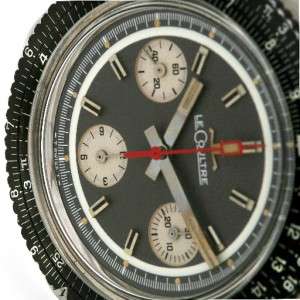Lecoultre Vintage Chronograph SS Watch Valjoux 72  
