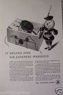 BELL TELEPHONE SERVICE MEN NAVY ARMY USAF WWII ADS 1945  