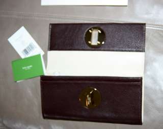   WALLET Chocolate Leather WLRU0775 * NEW $195 msrp 098689191003  