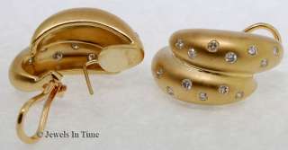 Ladies 14k Yellow Gold & 1.00 CT Diamond Earrings  