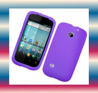 Smooth Silicon Purple Huawei Fusion U8652 Premium Soft Gel Phone Cover 