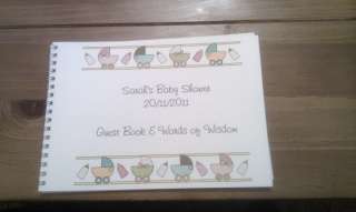 Personalised Baby Shower Guest Book  
