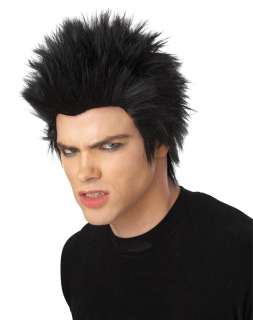 Punk Rock Twilight Wolf Boy Costume Wig Black Hair  