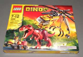 LEGO Set 5886 DINO T Rex Hunter Dinosaur Helicopter Tyrannosaurus Rex 