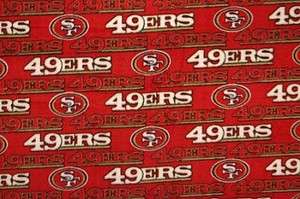 San Francisco 49ers NFL Pro Football Team Sports Fleece Fabric Print 