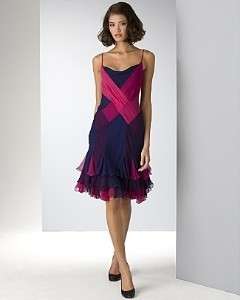 BN Diane von Furstenberg Kaleida Silk Ruffle Dress 6  