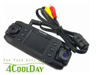 Dual Wide Angel Camera X8000 HD Car Camcorder GPS G Sensor Password 