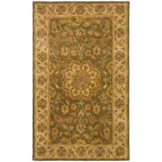   Green/Taupe 2 Ft. X 3 Ft. Wool Area Rug HG954A 2 