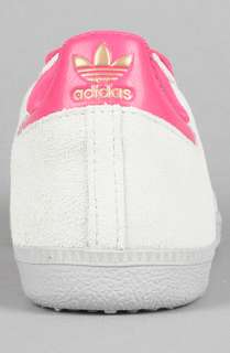 adidas The Samba W Sneaker in Light Grey and Radiant Pink  Karmaloop 