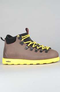 Native The Fitzsimmons Boot in Beaver Brown and Caryon Yellow 