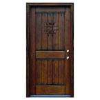 Main Door 36 in. x 80 in. Distressed Prehung Left Hand Inswing 