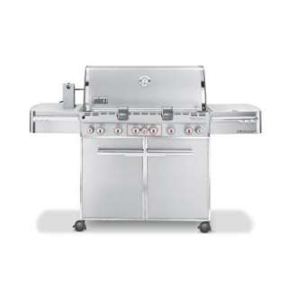 Weber Summit S 670 6 Burner Gas Grill in Stainless Steel 7370001 at 