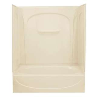 Acclaim 60 in. x 30 in. x 72 in. Bath/Shower with Left Hand Drain in 