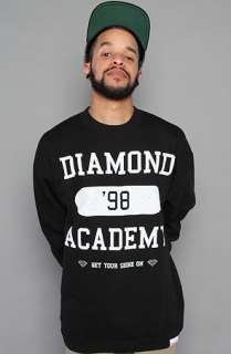 Diamond Supply Co. The Skate Academy Crewneck Sweatshirt in Black 