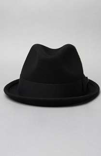 Brixton The Gain Fedora in Black Felt  Karmaloop   Global 